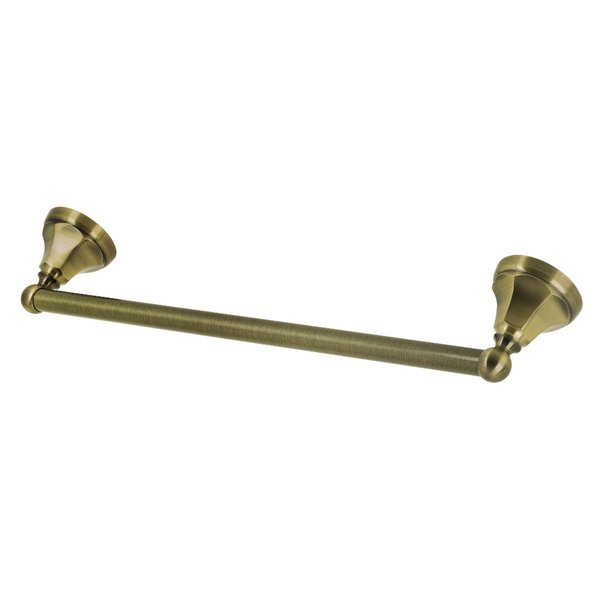 Kingston Brass BA4812AB Metropolitan 18" Towel Bar, Antique Brass BA4812AB